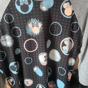 LuLaRoe Black and Blue Polka Dot Top
